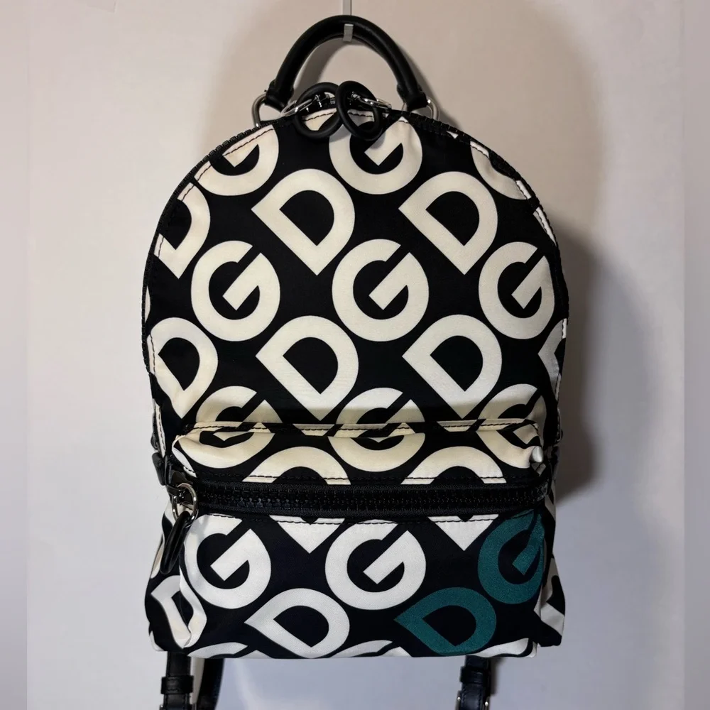 DOLCE & GABBANA Backpack MONOGRAM NYLON - LEATHER BACKPACK NWT $1883 - Picture 10 of 16